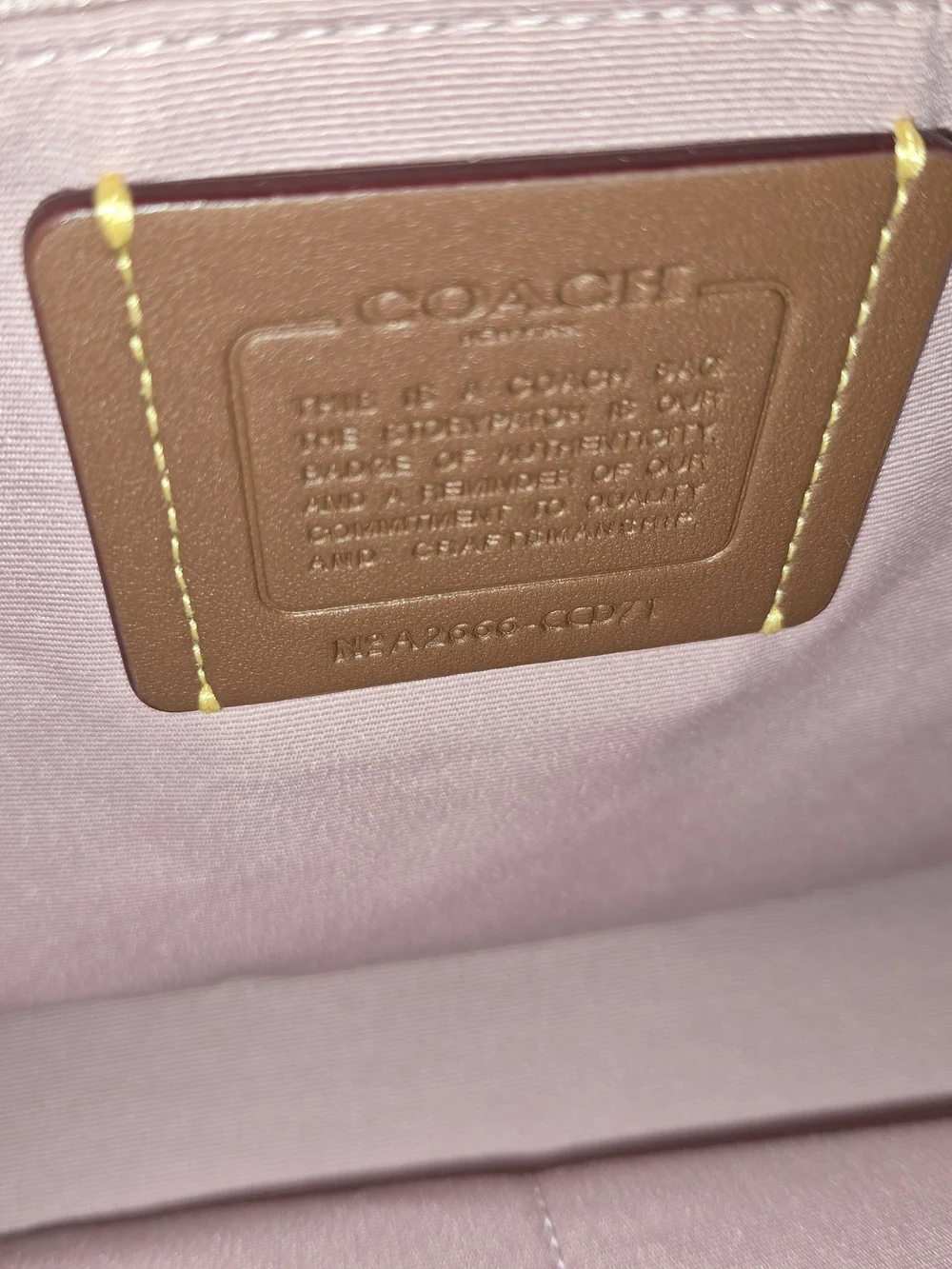 Coach Pink Leather Tote Bag - Signature Saffiano Finish